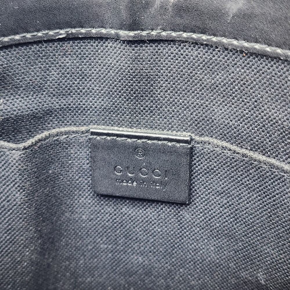 Gucci GG Supreme Small Messenger Crossbody Bag Black Gray 792082 - $1580 - Picture 7 of 9